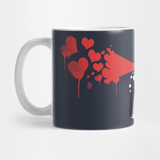 Bubble Spray of Heart Art Mug